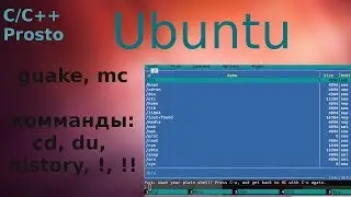 Linux(Ubuntu). Программы guake, mc. Команды - cd, du, history, !, !!