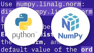 How can the Euclidean distance be calculated with NumPy?