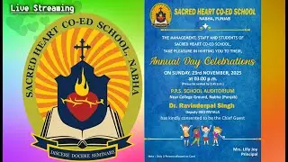 Annual Day Celebration (Sacred Heart Co-Ed School) Live Streaming