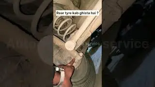 Rear wheel alignment | Rear tyre wear problem fix | Rear axle beam