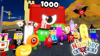 EVIL 1000 IN NUMBERBLOCKS TOWN! Halloween Story in Roblox RP