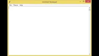 NotePad App using Tkinter in Python