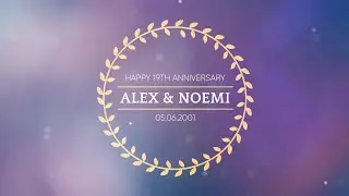 19TH ANNIVERSARY l ALEX & NOEMI