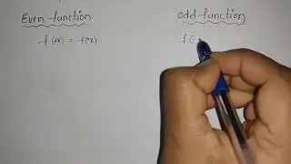 Periodic and Even odd functions | Fourier series |