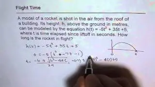 Flight Time Quadratic Function Application