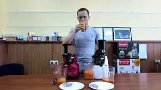 Сравнение соковыжималок Kuvings 950SC и B6000+готовим морковный сок