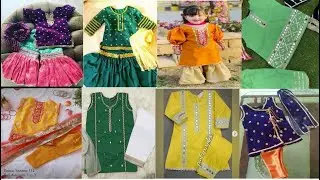Latest Gota work dress designs 2025/Baby girl dress design ideas with gotta Work/Eid dress design