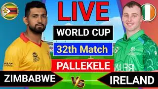 🛑Live - Zimbabwe vs Ireland T20 world cup Match in Pallekele| Live score & commentry | ZIM vs IRE
