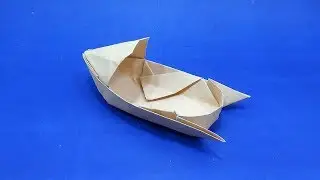 How To Make a Paper Motor Boat Easy Origami Tutorial Instructions - Paper Motor Boat Video