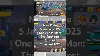 New code one punch man: the strongest 5 januari 2025 #onepunchmanthestrongest #shorts #gachaman1