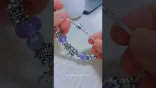 Crystal rhinestone Pandora Beads diy Snake chain Hello kitty charm bracelet for women
