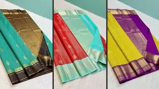 Pongal Collection Kanchipuram Vairaoosi Silk Sarees | Mrs GEE BEE Homemaker | Saree Collection 84