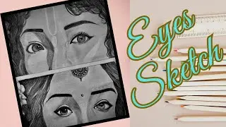 How To Draw Eyes | Radha Krishna Eyes Drawing | #drawing #sketchbook #pathakkalahouse