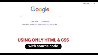 Create Replicating Copy Google&rsquo;s Homepage Design with HTML and CSS Tutorial 2023 | codelabweb