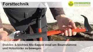 Stabiles & leichtes Alu-Sappie ideal um Baumst&auml;mme und Holzst&uuml;cke zu bewegen