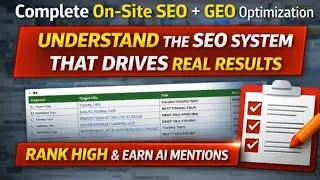 Complete On-Site SEO + GEO System (How Websites Get Real Results & AI Mentions)