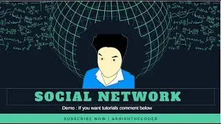 Social Network in Node | Demo - AshishTheCoder