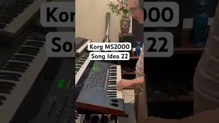Korg MS2000  Song Idea 22 VINTAGE SYNTH SOUNDS and MUSIC #asmr #synth #rave #techno #bass