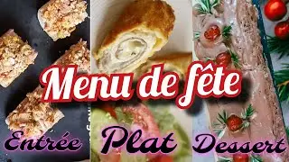 Menu de Nouvel An 2025  en 1 heure 🎄  Apéro, plat & Dessert facile et rapide !