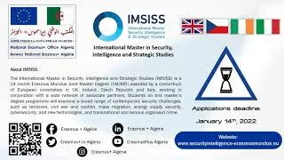 Offre de Bourse EMJMD #4: International Master in Security, Intelligence and Strategic Studies