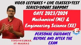 GATE ME & XE | GATE 2023 & 2024 | EEA | Mechanical & Engineering Sciences