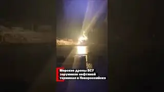 Дроны ВСУ заруинили нефтяной терминал в Новороссийске