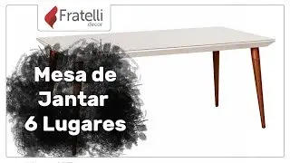 Mesa de Jantar 6 Lugares | Fratelli House
