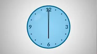 Simple Clock Animation (After Effects and Illustrator) by Fabian Lins (4K 60FPS)