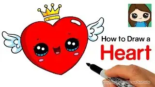 How to Draw a Heart with Wings Easy