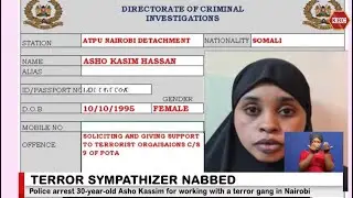 Police arrest 30-year-old Asho Kassim in Eastleigh for working with a terror gang