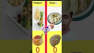 Panipuri vs Momos Comparison.Comparison Shorts video in Bengali#shorts