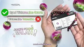 JANGAN SALAH!!. Dyed Watermelon Quartz BUKAN Watermelon Tourmaline.