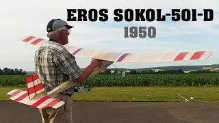 EROS SOKOL-501-D 1950 | Class ALOT | vintage RC plane | 4K | 2022