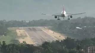 Philippine Airlines Landing at Tagbilaran City Bohol HD mp4