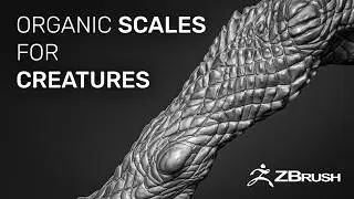HowTo: CREATE ORGANIC SCALES FOR CREATURES - Zbrush