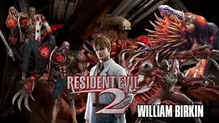 TODAS las apariciones/combates de William Birkin | Leon | Resident Evil 2 (1998) | Doblaje Español.