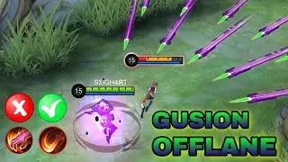 GUSION OFFLANE TUTORIAL | GUSION EXECUTE | GUSION BEST BUILD | MLBB 2020