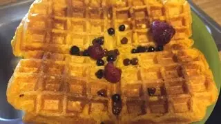 VEGAN/GLUTEN FREE Sweet Potato Waffles! [How To]