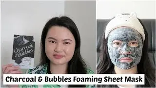 CVS Pharmacy Charcoal & Bubbles Foaming Sheet Mask Review + Demo | Tracey