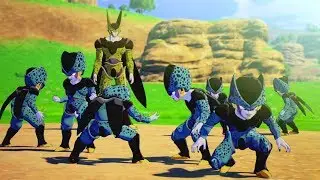 Dragon Ball Z Kakarot - Cell Jr.'s vs The Z Fighters Boss Battle Gameplay (HD)