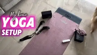 Aesthetic At-Home Yoga Setup ✨ ft. Alo Yoga, StanbyMe & @MoveWithNicole