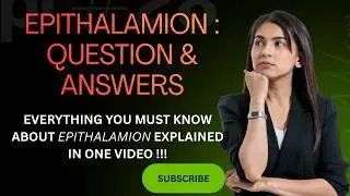 Epithalamion :Edmund Spenser |English Literature for Competitive Exams