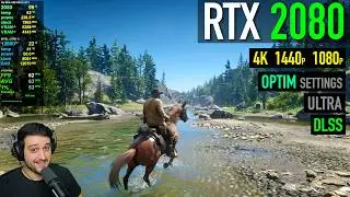 RTX 2080 - Red Dead Redemption 2  - 1080p, 1440p, 4K + DLSS 4 & 4.5!