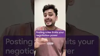 Do not post your freelance rates on your website!