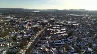 Keene, New Hampshire: A Sunset Aerial View