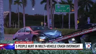 Several people injured in early-morning Hallandale Beach crash