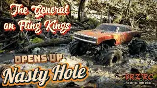 TRX4 General Lee on Fling Kings. Mega Mud Truck. 
