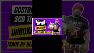 Og Kash Unboxes Custom Podcast Title Belt