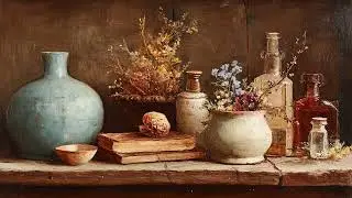 Vintage Still life TV Screensaver Digital Art