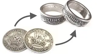 British coins into Amazing rings! WOW!